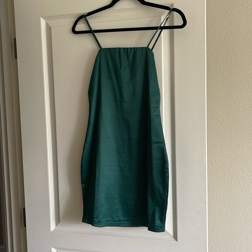 Emerald mini dress